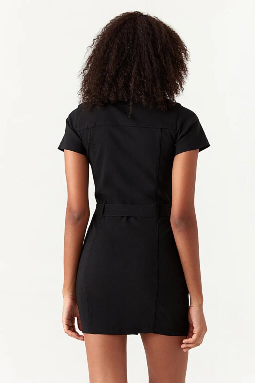 Black Casual Bengaline Dress - Image 2