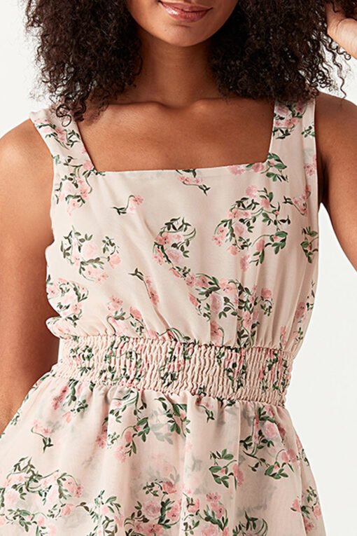 Multi Printed Sleeveless Chiffon Ra Ra Dress - Image 4
