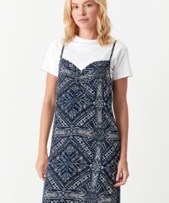 Navy Scarf 2 In 1 Dress